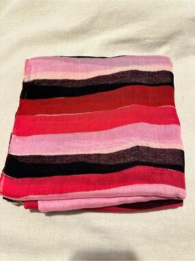 Stella & Dot | Scarf | Palm Spring Scarf | Red Multistripe